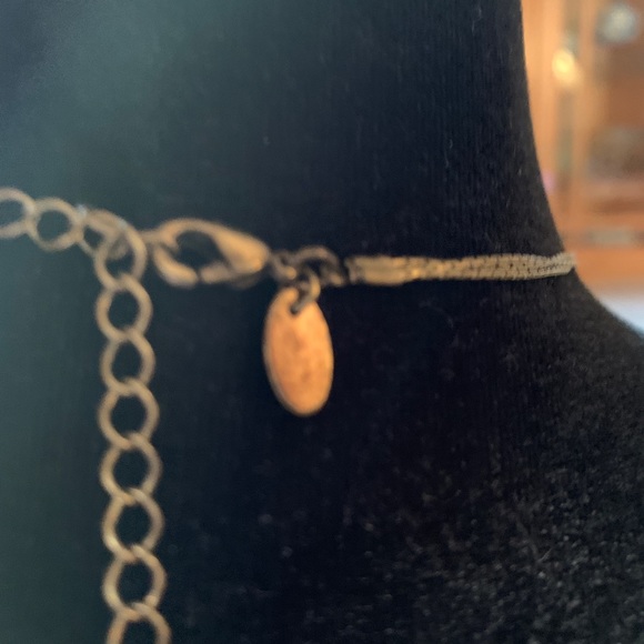 Lia Sophia three layer wood and bead necklace - Picture 6 of 6